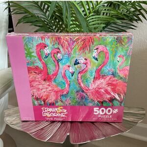 Leoma LoveGrover 500 "Pink Power" Flamingo Tropical Puzzle